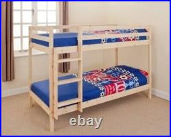 Comfy Living 3ft Single Wooden Pine Bunk Bed Zara