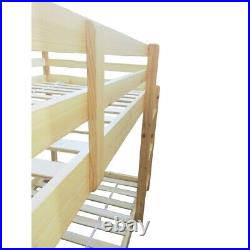 Comfy Living 3ft Single Wooden Pine Bunk Bed Zara