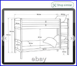 Detachable White Bunk Bed Argos