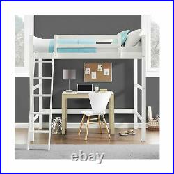 Dorel Living Bunk Bed Loft Style Twin White Traditional Wood Furniture DL2906WDC