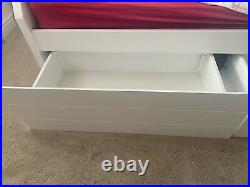 Double And Single Bunk Bed White Storage Underneath MATTRESSES INCLUDEDIF WANTED