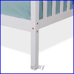 Double Bed Bunk Bed With Stairs For Kids Children Wooden Bed Frame With Mattress