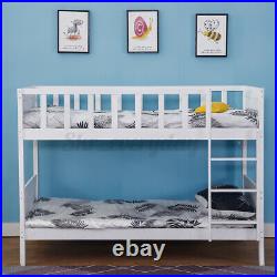 Double Bed Bunk Beds Stairs For Kids Children Pine Wooden Single Bed Frame