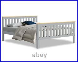 Double Bed Bunk Beds Triple Pine Wood Kids Children Cabin Bed Frame With Stairs