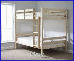 Everest 4ft 6 DOUBLE HEAVY DUTY Solid Pine Bunk Bed (EB9)