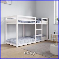 Festnight Bunk Bed, Twin Sleeper, Wooden Bunky bed Double, Bunk Bed With A0G1