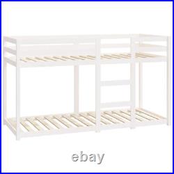 Festnight Bunk Bed, Twin Sleeper, Wooden Bunky bed Double, Bunk Bed With A0G1