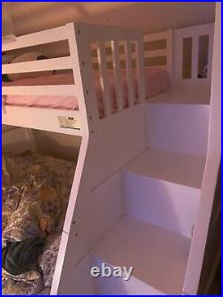 Flair Lunar Staircase Triple Bunk Bed with Shelves Rrp 650 Collection Dover