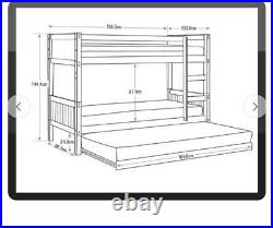 Flexa Bunk bed with trundle and mattresses