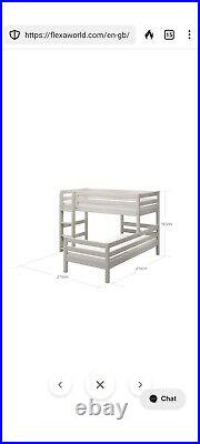 Flexa Semi-high short Bunk Bed with trundle