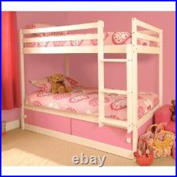 Girls kids childrens Hamlet Wood wood Slide Storage Bunk bed in pink solid pine