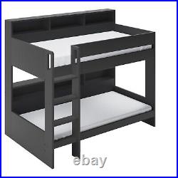 Grey Bunk Bed with Storage Shelves Aire AIR002