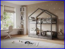 Grey Flair Nest House Bunk Bed with Storage