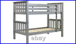 Heavy Duty Bunk Bed Frame Grey