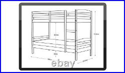 Heavy Duty Wooden Bunk Bed Frame Pine