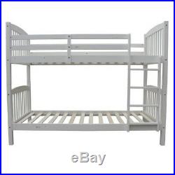 Homegear 3FT Solid Pine Wooden Bunk Bed Can Split into 2 Single Beds White