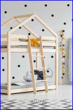 House Bunk Bed Children Kids Toddler Single Wooden Various Sizes & Options