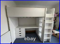 IKEA Stuva Smastad High Sleeper Loft Cabin Bunk Bed with Shelving and Wardrobe