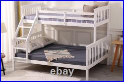 Indie Kids Bunk Bed Triple Sleeper White Double & Single Beds