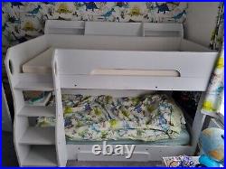 Isabelle & Max Hedrick Single Bunk Bed With Shelves And Mattresses
