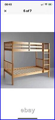 John Lewis Oak Full Size Single Bunk Bed