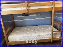 John Lewis Oak Full Size Single Bunk Bed