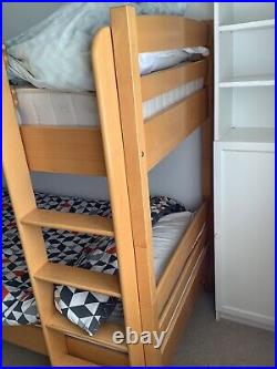 John Lewis wooden children's bunk beds with mattresses used but good condition