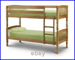 Julian Bowen Lincoln Wooden Bunk Beds 2ft6 Small Single 3ft Single Solid Pine