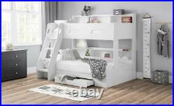 Julian Bowen Orion Childrens Triple Sleeper Bunk Bed with Storage White