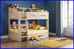 Julian Bowen Orion Sonoma Oak Children's Bunk Bed with Drawer Storage