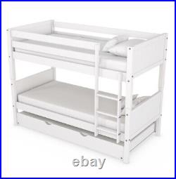 Kids Bunk Bed with Built in Stairs and Pull Out Trundle