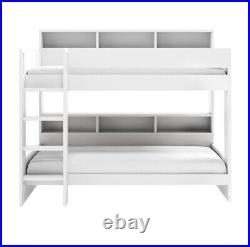 Kids Bunk Bed with Built in Stairs and Shelving