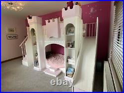 Kids Castle/Fortress Bunk Beds With Slide