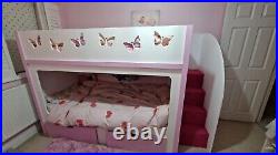 Kids Funtime Beds Bunk Bed with storage Pink