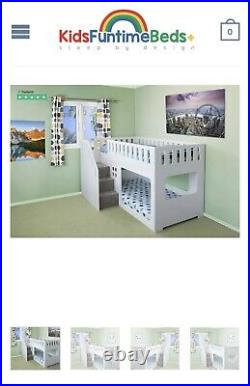Kids Funtime Bunk Bed With Front Staircase