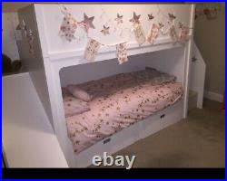 Kids Luxury Bunk Bed with Stairs And Slide + 2 Mattresses