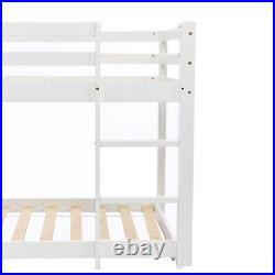 Kids Sleeper with Slide and Ladder Cabin Bed 3FT Single Wooden Bunk Bed White