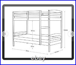 Kids wooden single Bunk Beds Argos, used for 10 months, in excellent condition