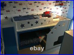 Kidsfuntimebeds boys bunk bed with stairs and slide