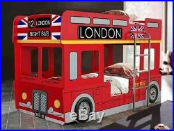London Bus Bunk Bed with Union Jack Flag. R. R. P £499.99