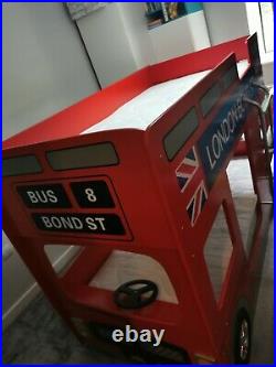 London bus bunk bed with 2 mattresses