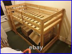 Low pine bunk bed excellent condition