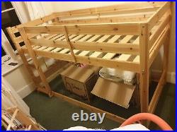 Low pine bunk bed excellent condition
