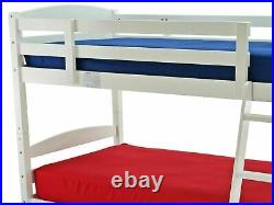 MB Moderna White Wooden Bunk Bed 3FT Single