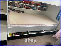 Modern Double Bunk Bed Storage Drawer Cabinets Stairs Bedroom For Boy And Girl