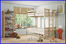 Moon 3ft Single Solid Pine Bunk Bed with End Ladder (EB77)