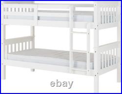 Neptune 3ft Bunk Bed in White Finish With Ladder 2 Man Delivery
