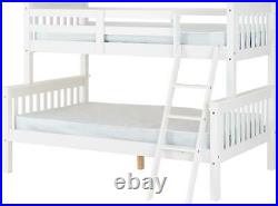 Neptune Triple Sleeper Bunk Bed Frame Wooden For Kids & Adults White