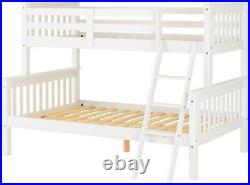 Neptune Triple Sleeper Bunk Bed Frame Wooden For Kids & Adults White