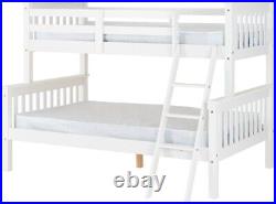 Neptune Triple Sleeper Bunk Bed Frame in White 2 Man Delivery
